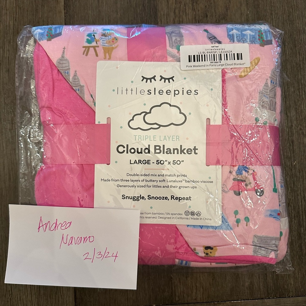 Little Sleepies Paris Cloud Blanket